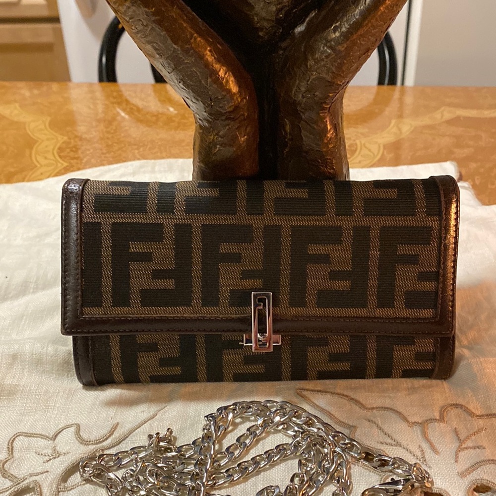 Fendi Zucca Contiinental Authentic Wallet in Amazing condition!!!! Like new!